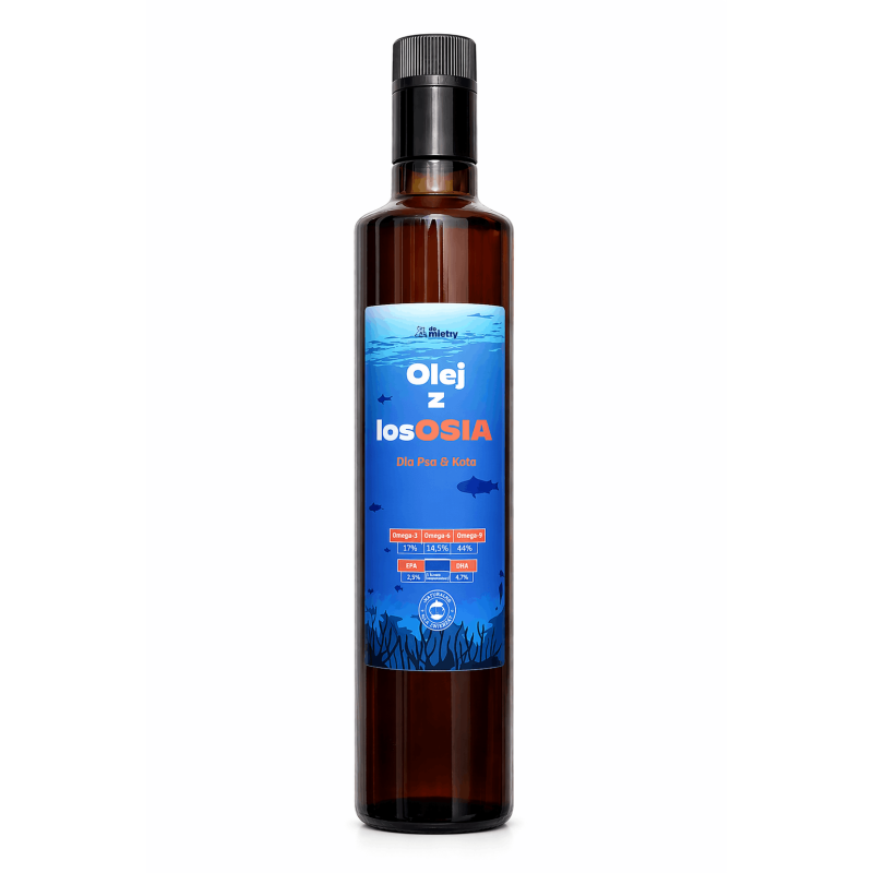 Olej z łososia dla psa i kota 500ml