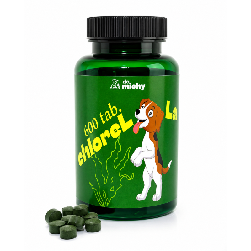 ChloreLLa 600 tabletek dla psa i kota