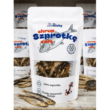 Szprotki suszone dla psa i kota 45g