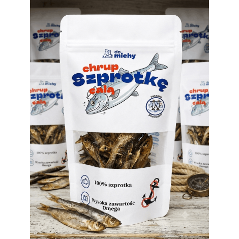 Szprotki suszone dla psa i kota 45g